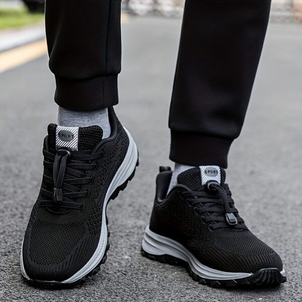 Men’s Breathable Running Shoes – Lightweight Low-Top Lace-Up with MD Sole - Image 3