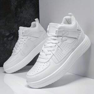 Men’s High-Top Lace-Up Sneakers – Durable Lightweight Casual & Sport Shoes