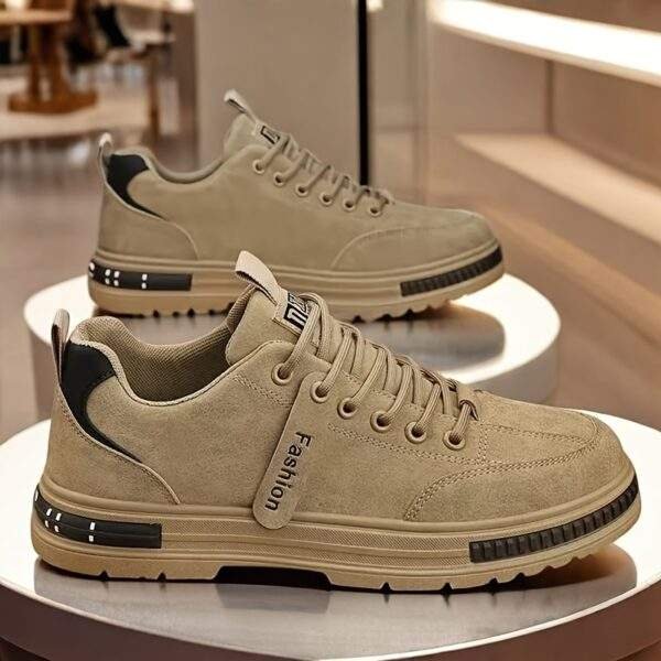 Men’s Plus Size Ankle Boots – Stylish Lace-Up Non-Slip Outdoor Shoes