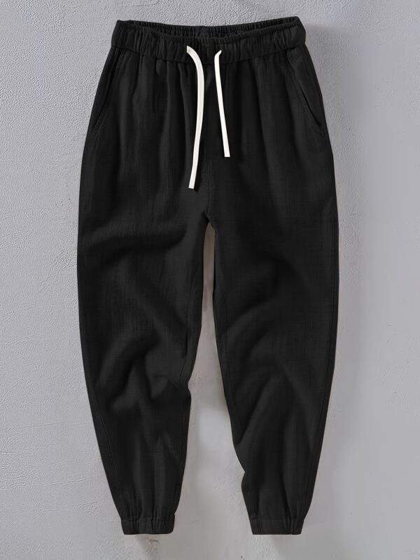 Men’s Casual Linen Joggers – Breathable, Comfortable Fit with Pockets, All-Season Wear - Image 7