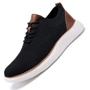 Men’s Breathable Mesh Sneakers – Comfortable Lace-Up Walking Shoes