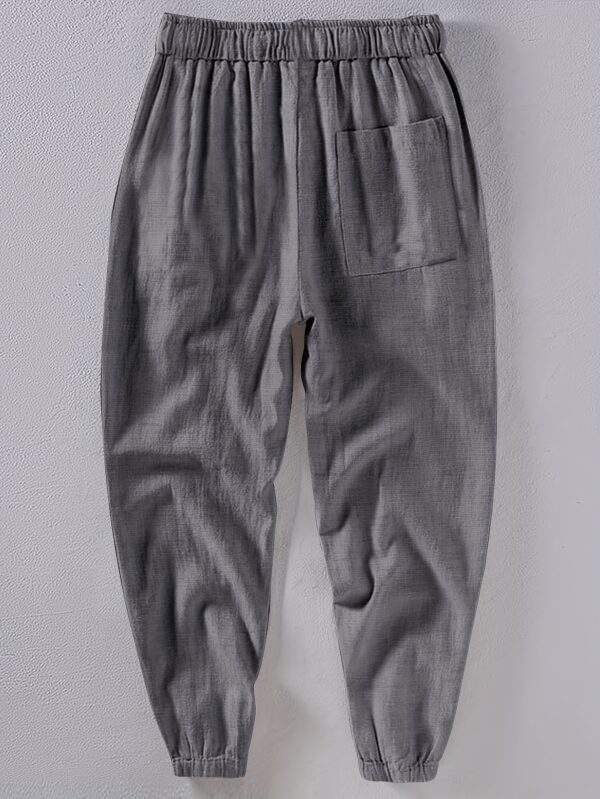 Men’s Casual Linen Joggers – Breathable, Comfortable Fit with Pockets, All-Season Wear - Image 10
