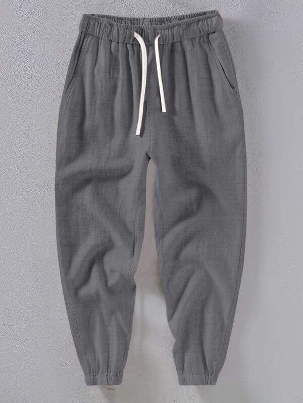 Men’s Casual Linen Joggers – Breathable, Comfortable Fit with Pockets, All-Season Wear - Image 6