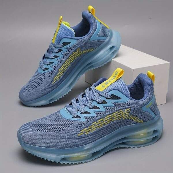 Men'S Low Top Road Running Shoes, Fabric Upper, Lace-Up Closure, TPU Sole, Solid Color, for Universal - Image 10