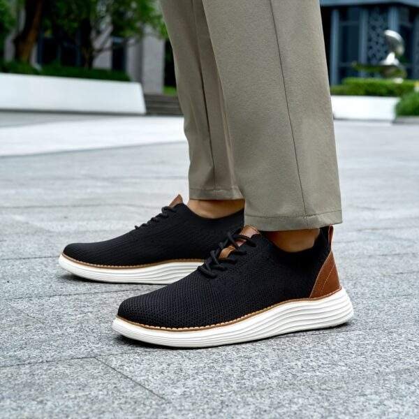 Men’s Breathable Mesh Sneakers – Comfortable Lace-Up Walking Shoes - Image 4
