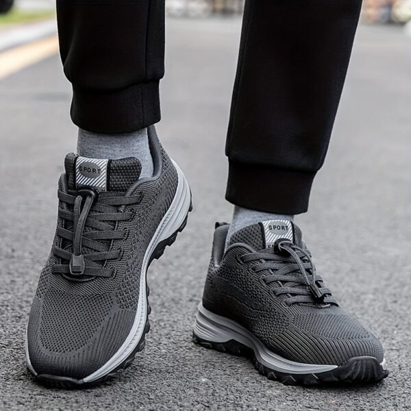 Men’s Breathable Running Shoes – Lightweight Low-Top Lace-Up with MD Sole - Image 9