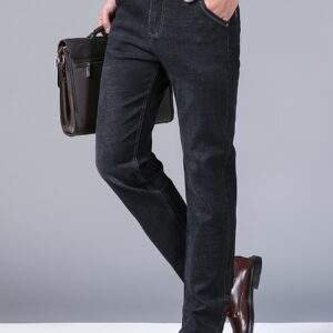 Plus Size Men's High-Quality Business Jeans – Oversized, Stretchy, Comfortable Trendy Long Trousers for All Seasons | PLUS SIZE