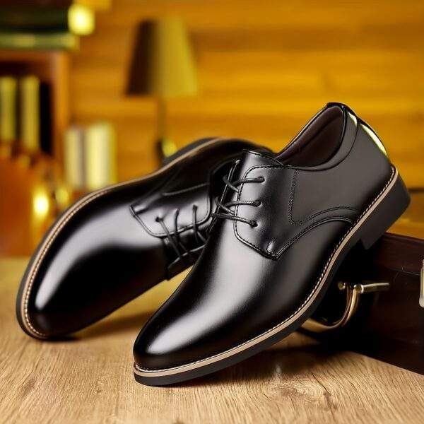 Men’s Casual Business Shoes – Anti-Skid Lace-Up Office Footwear - Image 3
