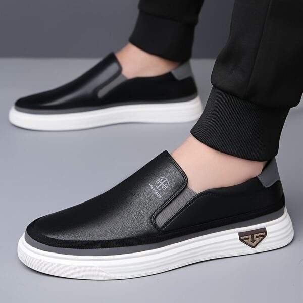 Men’s Stylish Slip-On Loafers – White Casual Shoes with Non-Slip Sole - Image 8