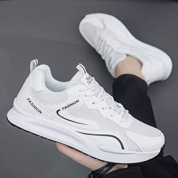 Men's Trendy Color Block Non Slip Jogging Shoes, Comfy Sneakers For Outdoor Training, Traveling, All Seasons - Image 8