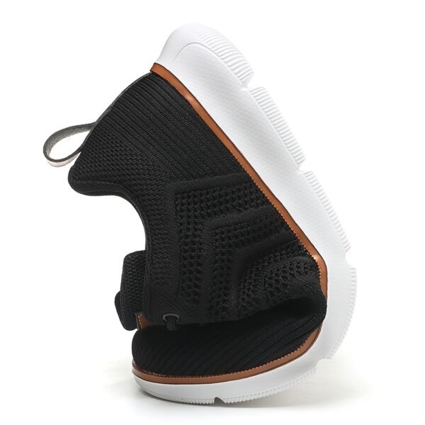 1pair CHTAPPILIAR Men's Breathable Mesh Casual Sneakers, Solid Color Low Top Lace-Up Shoes with EVA Sole and Fabric Insole for Daily Wear - Spring/Summer Collection - Image 9