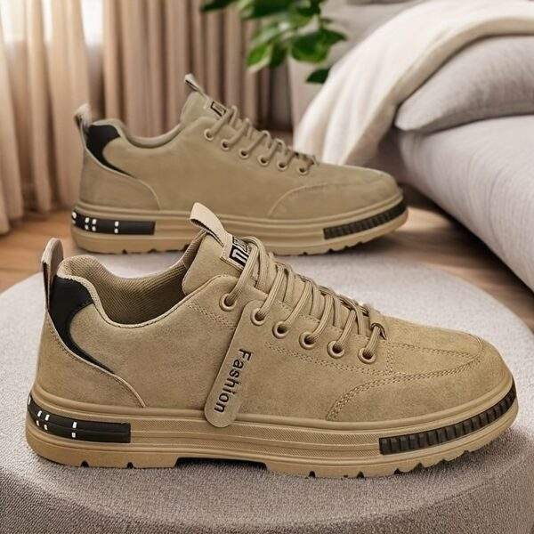 Men’s Plus Size Ankle Boots – Stylish Lace-Up Non-Slip Outdoor Shoes - Image 2