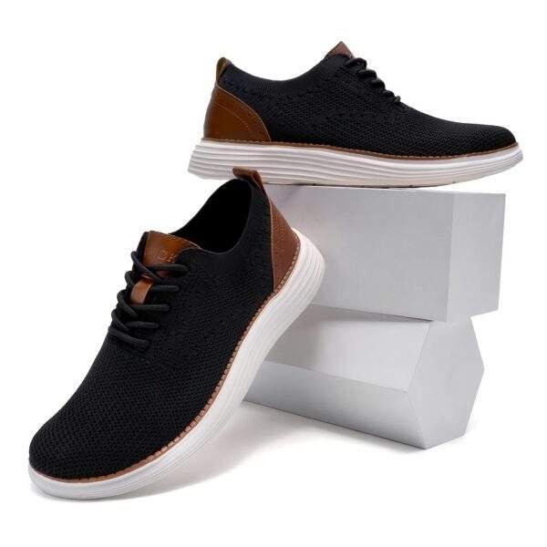 Men’s Breathable Mesh Sneakers – Comfortable Lace-Up Walking Shoes - Image 8