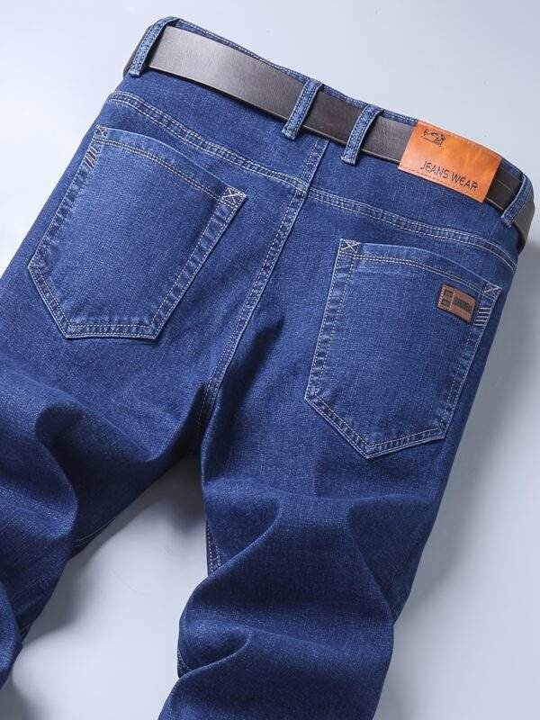 Plus Size Men's High-Quality Business Jeans – Oversized, Stretchy, Comfortable Trendy Long Trousers for All Seasons | PLUS SIZE - Image 8