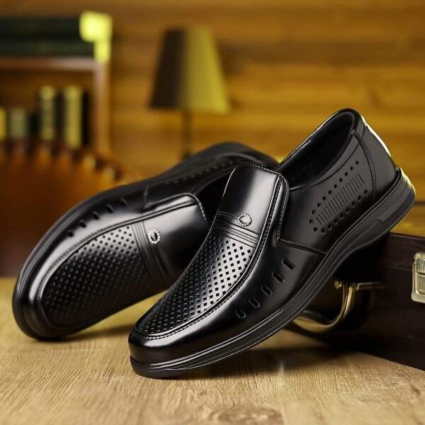 Plus Size Men’s Slip-On Loafers – Comfy Non-Slip Casual Dress Shoes - Image 2