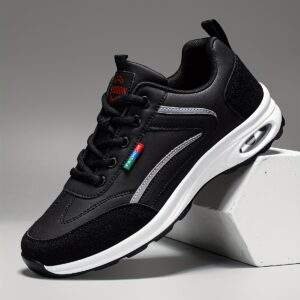 Men’s Stylish Casual Sneakers – Breathable Non-Slip Lace-Up Shoes