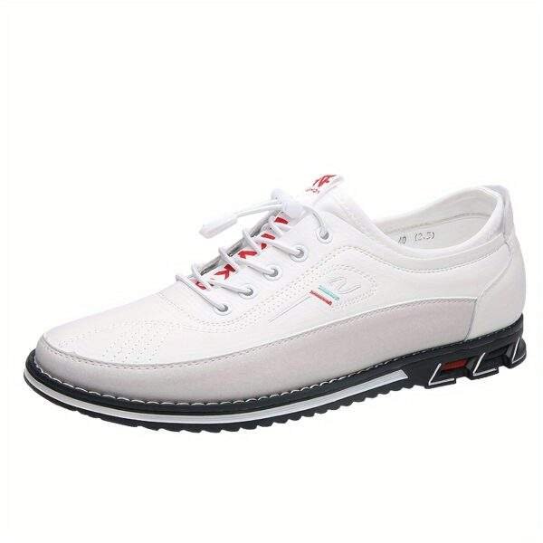 Yundong1981 Men's Slip-On Casual Sneakers - Low-Top Upper, Rubber Sole, Black with Red Accents for Outdoor Hiking & Daily Wear, Hiking Gear, Versatile Footwear, Stylish Footwear, Quality Footwear, Laceup Shoes, Active Lifestyle - Image 14