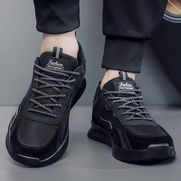 Men's Trendy Color Block Non Slip Jogging Shoes, Comfy Sneakers For Outdoor Training, Traveling, All Seasons - Image 7