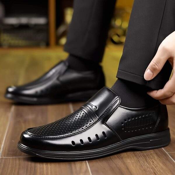 Plus Size Men’s Slip-On Loafers – Comfy Non-Slip Casual Dress Shoes - Image 3