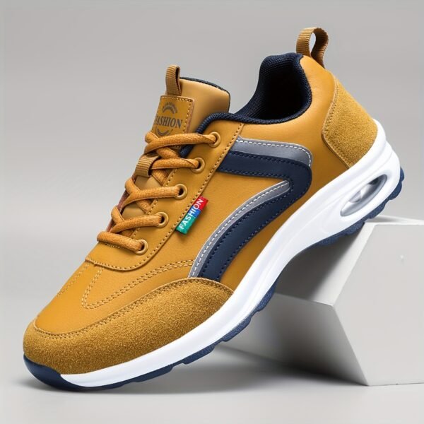 Men’s Stylish Casual Sneakers – Breathable Non-Slip Lace-Up Shoes - Image 4