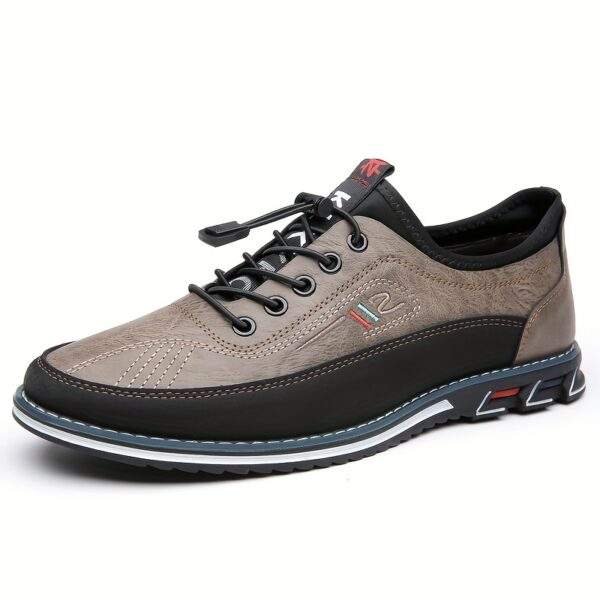 Yundong1981 Men's Slip-On Casual Sneakers - Low-Top Upper, Rubber Sole, Black with Red Accents for Outdoor Hiking & Daily Wear, Hiking Gear, Versatile Footwear, Stylish Footwear, Quality Footwear, Laceup Shoes, Active Lifestyle - Image 11