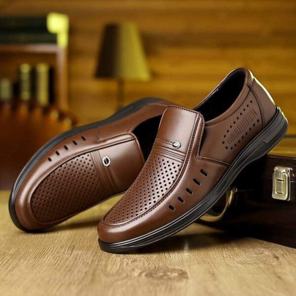 Plus Size Men’s Slip-On Loafers – Comfy Non-Slip Casual Dress Shoes - Image 7