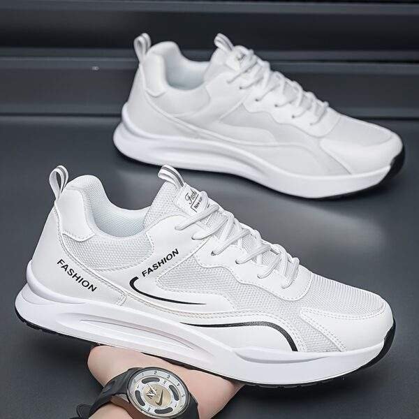 Men's Trendy Color Block Non Slip Jogging Shoes, Comfy Sneakers For Outdoor Training, Traveling, All Seasons - Image 9