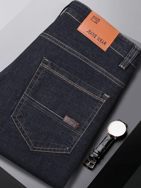 Plus-Size Men’s Comfortable High-Quality Denim Trousers – Stretch, Durable, Sweat-Resistant, Business-Ready - Image 7