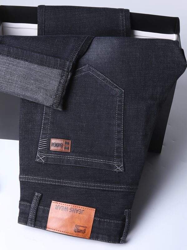 Plus Size Men's High-Quality Business Jeans – Oversized, Stretchy, Comfortable Trendy Long Trousers for All Seasons | PLUS SIZE - Image 7