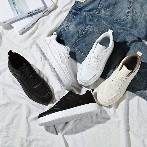 Men's Casual Low-top Grid Slip-on Shoes - Comfortable and Durable with Breathable Fabric Lining, Perfect for Daily Casual Wear, Hiking, Outdoor Activities, and Travel - Suitable for All Seasons - Image 15