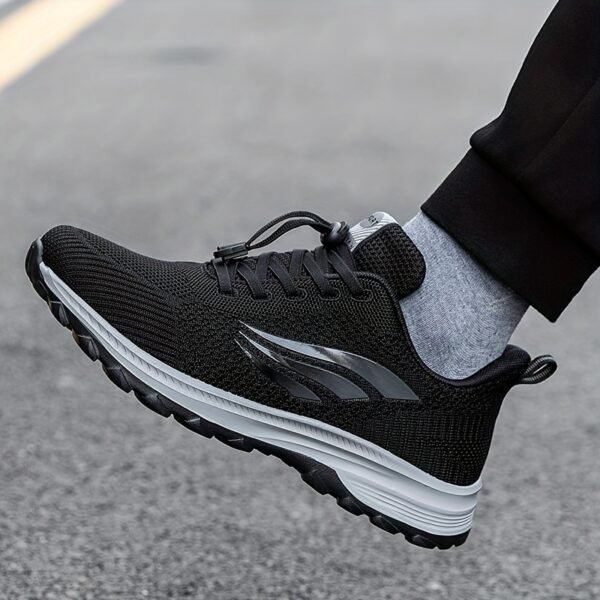 Men’s Breathable Running Shoes – Lightweight Low-Top Lace-Up with MD Sole - Image 4