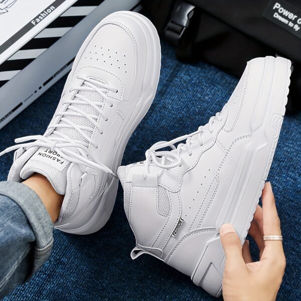 Men's Casual Cool High-Top Platform Sneakers - Image 4