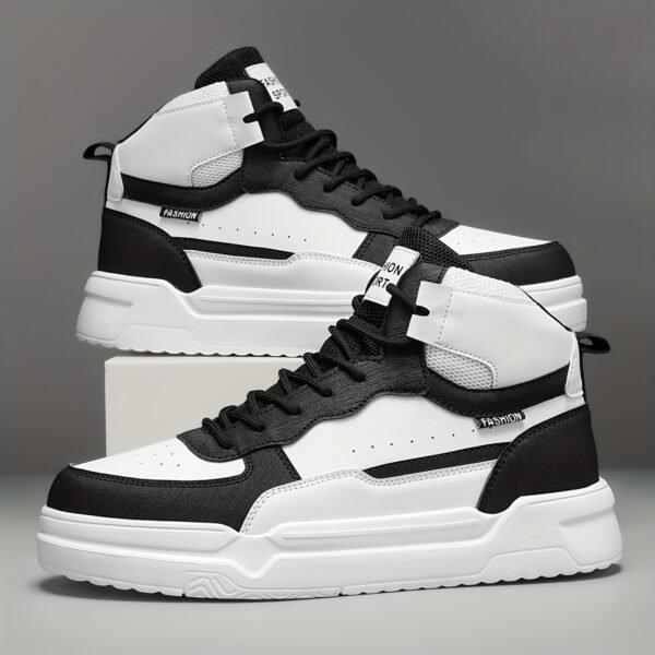 Men's Casual Cool High-Top Platform Sneakers - Image 6