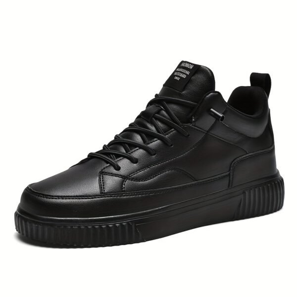 Men's Trendy Solid Skate Shoes, Comfy Non Slip Casual Street Style Sneakers For Men's Outdoor Activities - Image 9