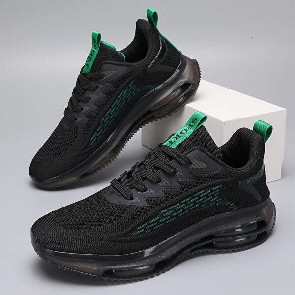 Men'S Low Top Road Running Shoes, Fabric Upper, Lace-Up Closure, TPU Sole, Solid Color, for Universal - Image 9