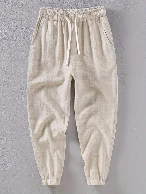 Men’s Casual Linen Joggers – Breathable, Comfortable Fit with Pockets, All-Season Wear - Image 8