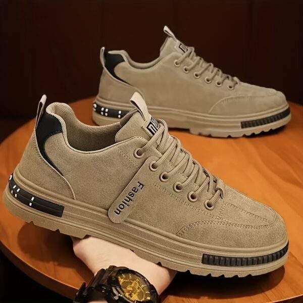 Men’s Plus Size Ankle Boots – Stylish Lace-Up Non-Slip Outdoor Shoes - Image 4