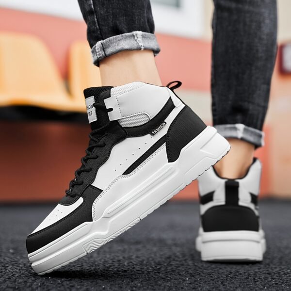 Men's Casual Cool High-Top Platform Sneakers - Image 9