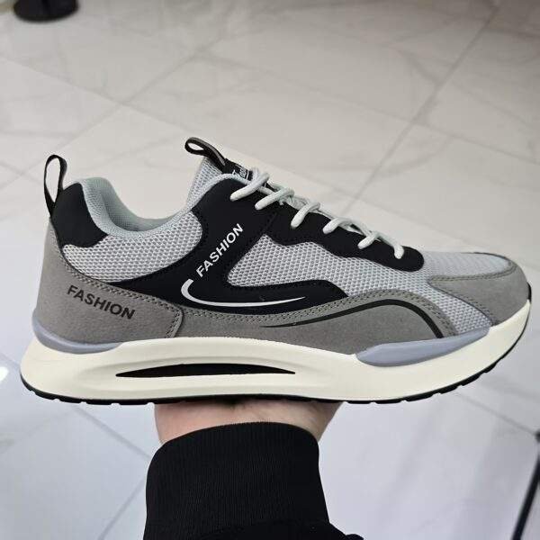 Men's Trendy Color Block Non Slip Jogging Shoes, Comfy Sneakers For Outdoor Training, Traveling, All Seasons - Image 6