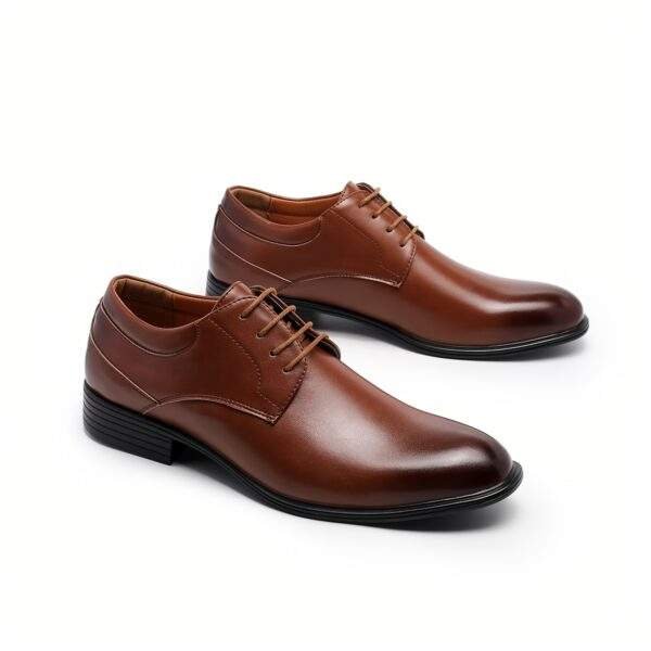 Men’s Classic Oxford Shoes – Solid Color, Pointed Toe, Business Casual Footwear - Image 9