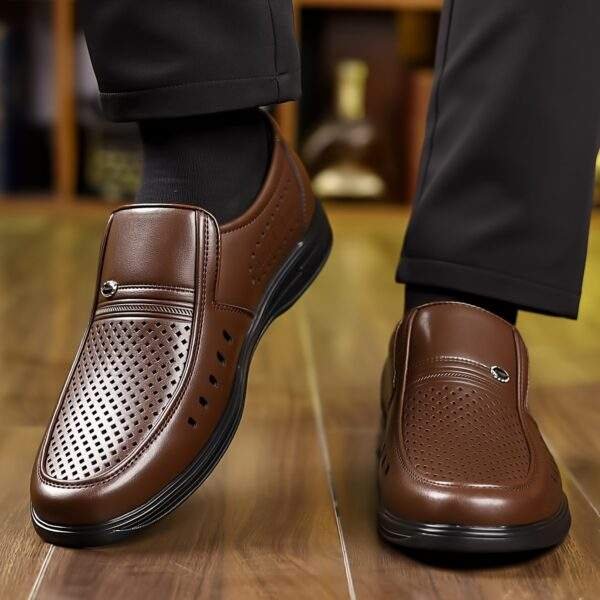 Plus Size Men’s Slip-On Loafers – Comfy Non-Slip Casual Dress Shoes - Image 6