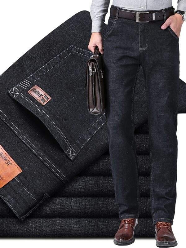 Plus Size Men's High-Quality Business Jeans – Oversized, Stretchy, Comfortable Trendy Long Trousers for All Seasons | PLUS SIZE - Image 5