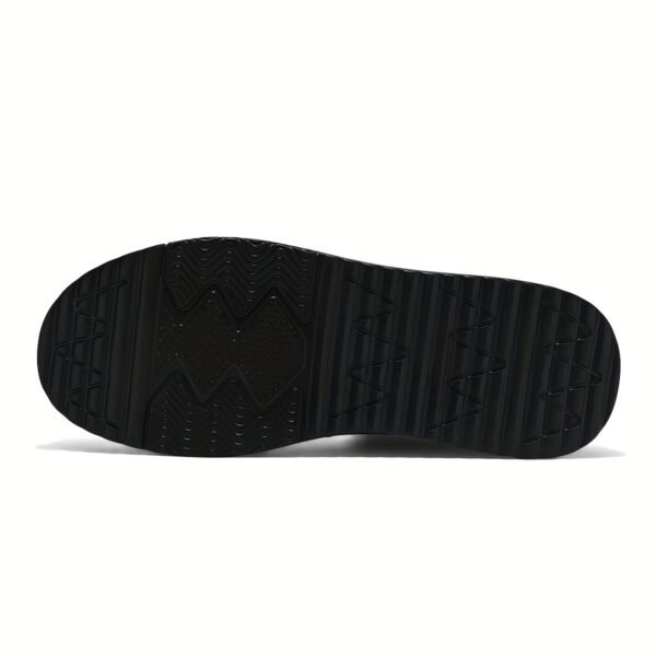 Men's Mid-Top Skate Shoes - Versatile & Comfortable in Black, Gray, Khaki | Durable PU Upper with Fabric Lining & EVA Sole | Lace-Up Design for Casual Attire, Hiking & Outdoor Activities - Image 10