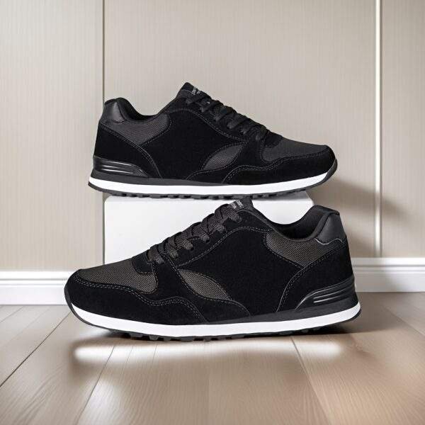 Men'S Stylish Low-Top Sneakers - Breathable Mesh, Lace-Up Running Shoes with Stylish Gray and Navy Design, Perfect for Casual and Street Wear, Casual Street Shoes|Minimalist Style|Breathable Upper, Sneakers - Image 12