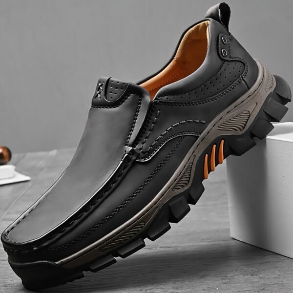 Men's Casual Slip-On Loafers - Breathable, Non-Slip Rubber Sole Dress Shoes in Black, Brown, Grey | Sizes 6.5-10, for Autumn, Spring - Image 4