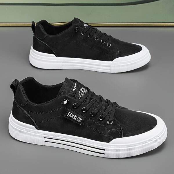 Men’s Casual Sneakers – Spring 2025 Versatile Low-Top Lace-Up Shoes - Image 2
