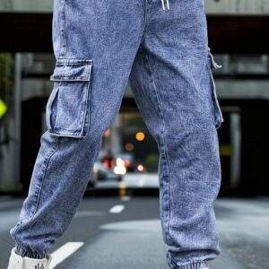 Men’s Stylish Ankle-Length Jeans – Versatile, Trendy Casual Denim