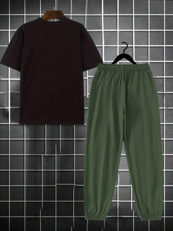 for KARMA Printed Men's Casual Trendy Tracksuit with Top and Comfortable Work Pants - Image 10