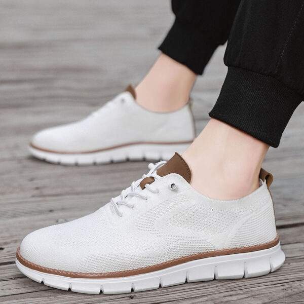 Men’s Breathable Knit Running Sneakers – Lightweight Lace-Up Athletic Shoes - Image 6