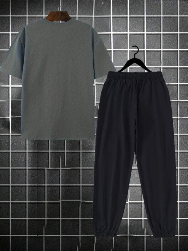 for KARMA Printed Men's Casual Trendy Tracksuit with Top and Comfortable Work Pants - Image 8